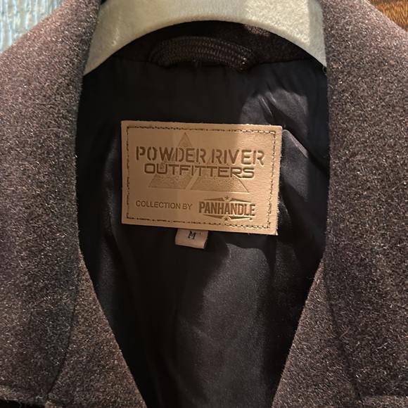 Powder River Outfitters Panhandle brown wool vest - M - Picture 2 of 5